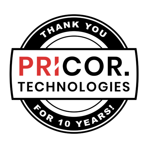 PRICOR_Logo_10thAnniversary_Badge_V1 (3)